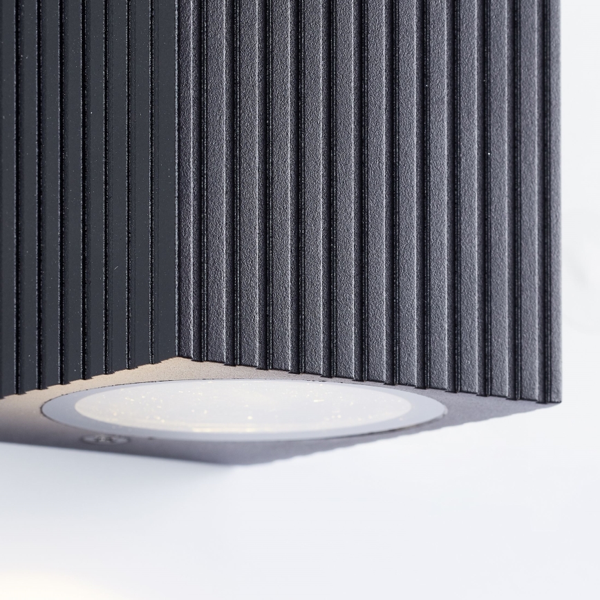 Brilliant - Екстериорен аплик JELANI 2xGU10/10W/230V IP44 черен