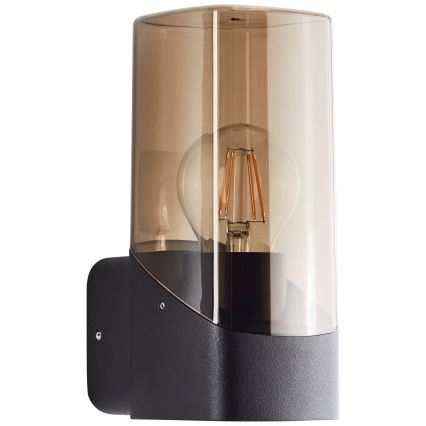 Brilliant - Екстериорен аплик MINOU 1xE27/10W/230V IP44 черен/опушен