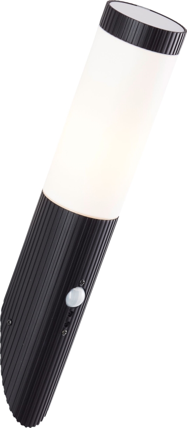 Brilliant - Екстериорен аплик със сензор KALEO 1xE27/10W/230V IP44 черен