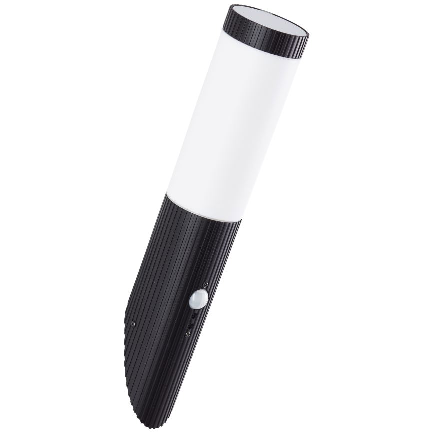 Brilliant - Екстериорен аплик със сензор KALEO 1xE27/10W/230V IP44 черен