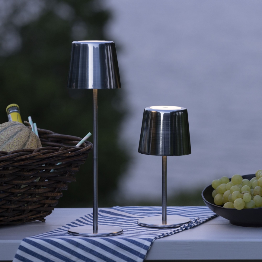 Brilliant - LED Димируем докосване екстериорен лампа XAANA LED/4W/5V 3000/4000/6500K 2600 mAh IP44 лъскав хром