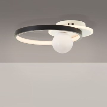 Brilliant - LED Димируем плафон ATLANTA LED/24W/230V черен/бял