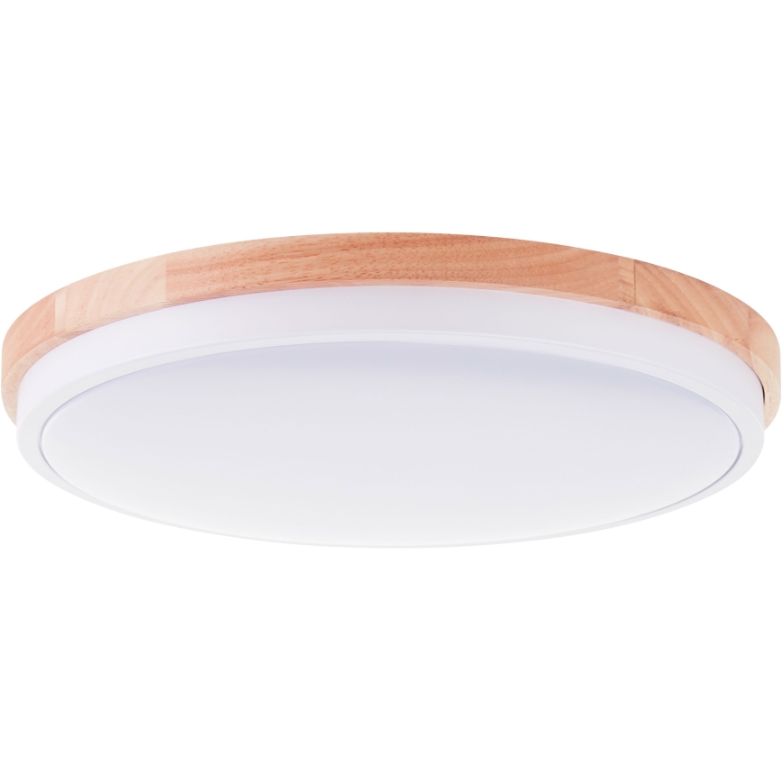 Brilliant - LED Димируем плафон BAARLO LED/24W/230V Ø 35 см бял/каучуков фикус
