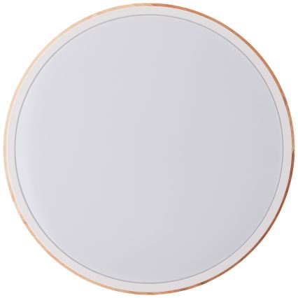 Brilliant - LED Димируем плафон BAARLO LED/24W/230V Ø 35 см бял/каучуков фикус