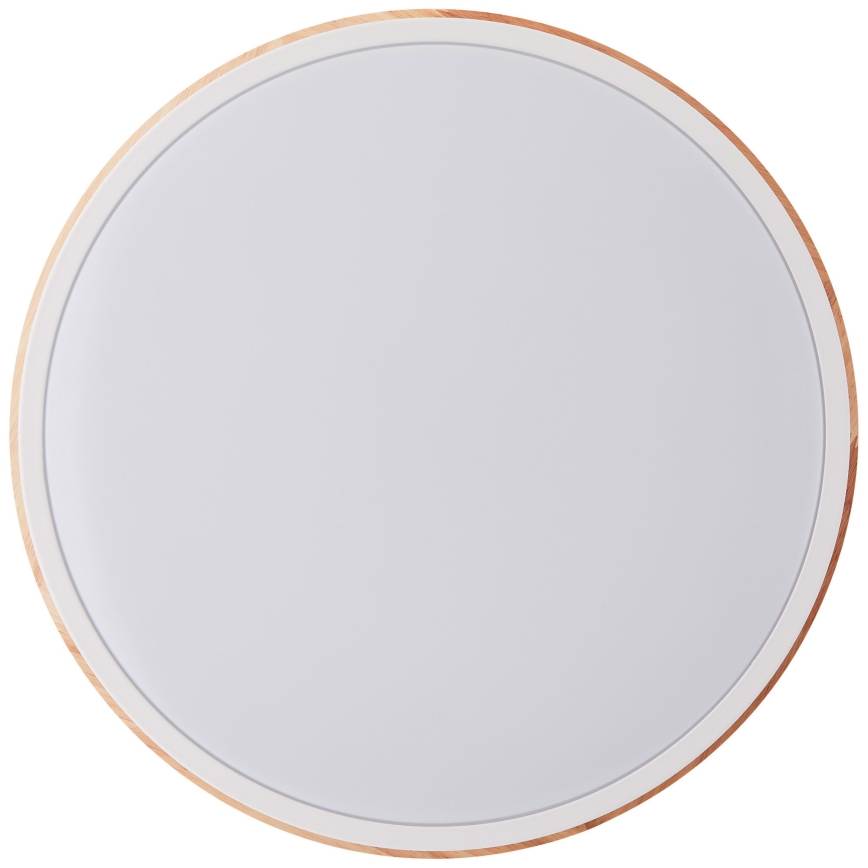 Brilliant - LED Димируем плафон BAARLO LED/24W/230V Ø 35 см бял/каучуков фикус