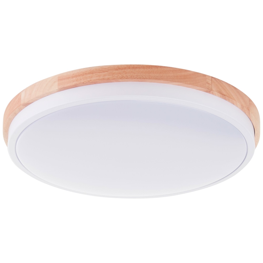 Brilliant - LED Димируем плафон BAARLO LED/24W/230V Ø 35 см бял/каучуков фикус