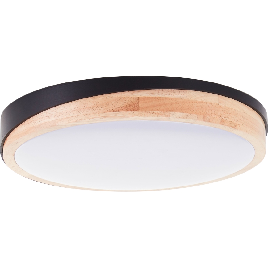 Brilliant - LED Димируем плафон BAARLO LED/24W/230V Ø 35 см черен/каучуков фикус - FSC сертифицирано