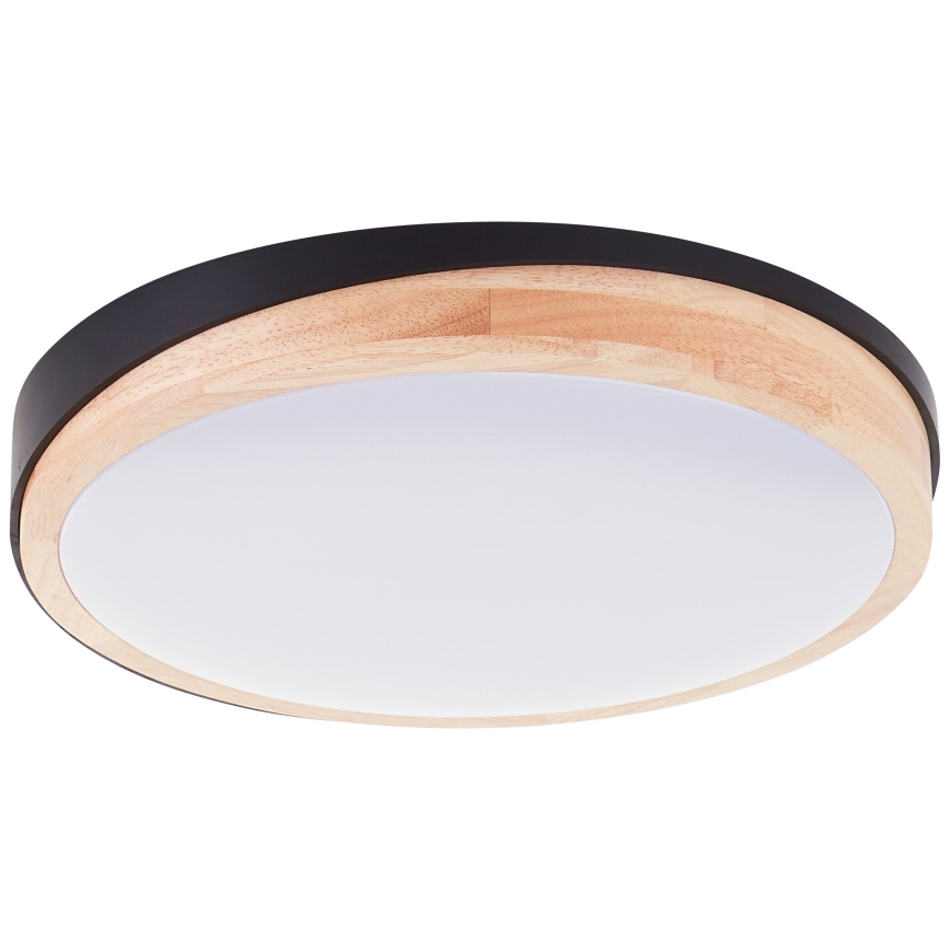 Brilliant - LED Димируем плафон BAARLO LED/24W/230V Ø 35 см черен/каучуков фикус