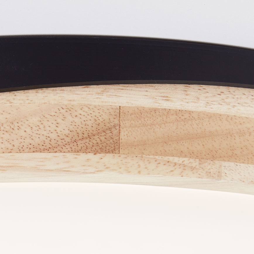 Brilliant - LED Димируем плафон BAARLO LED/24W/230V Ø 35 см черен/каучуков фикус