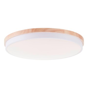 Brilliant - LED Димируем плафон BAARLO LED/36W/230V 3000-6500K Ø 50 см бял/каучуков фикус + дистанционно управление - FSC сертифицирано