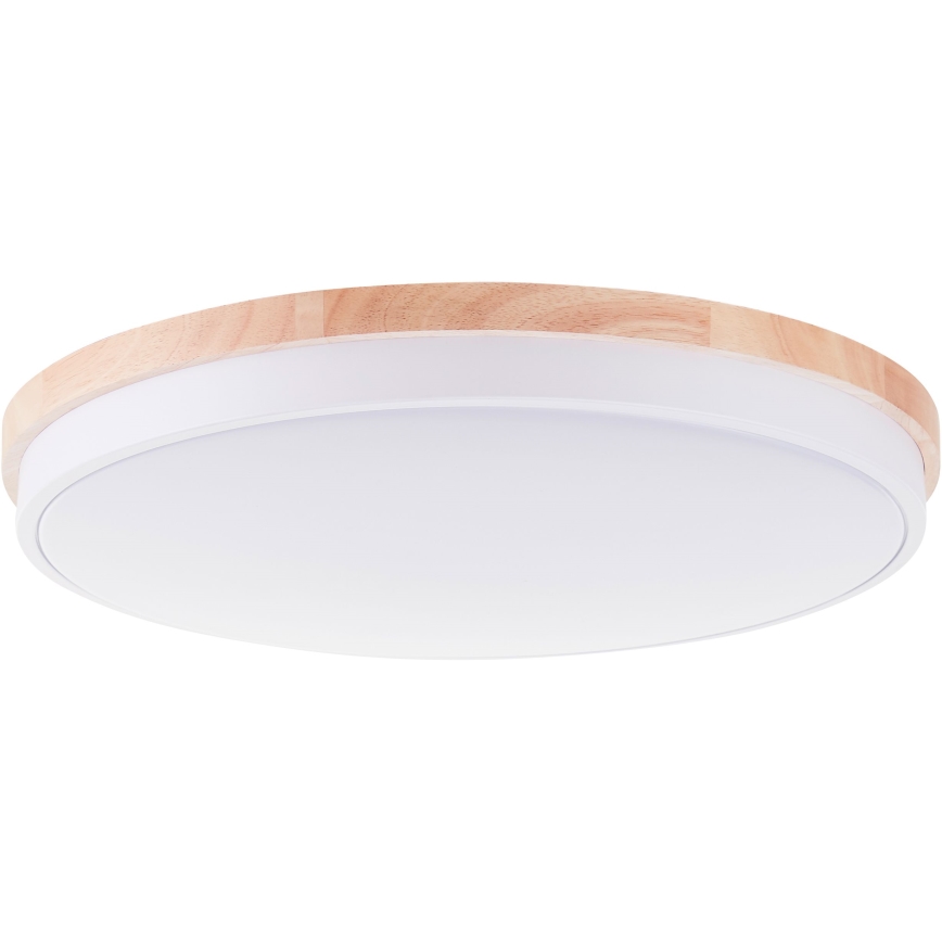 Brilliant - LED Димируем плафон BAARLO LED/36W/230V 3000-6500K Ø 50 см бял/каучуков фикус + дистанционно управление - FSC сертифицирано