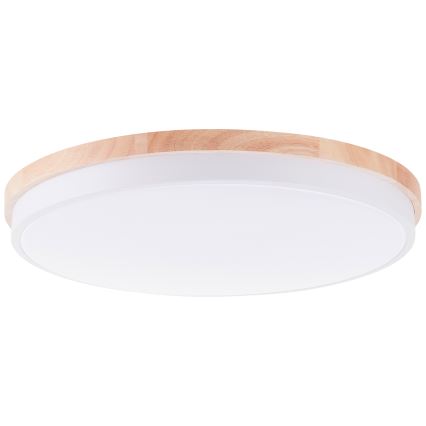 Brilliant - LED Димируем плафон BAARLO LED/36W/230V 3000-6500K Ø 50 см бял/каучуков фикус + дистанционно управление - FSC сертифицирано