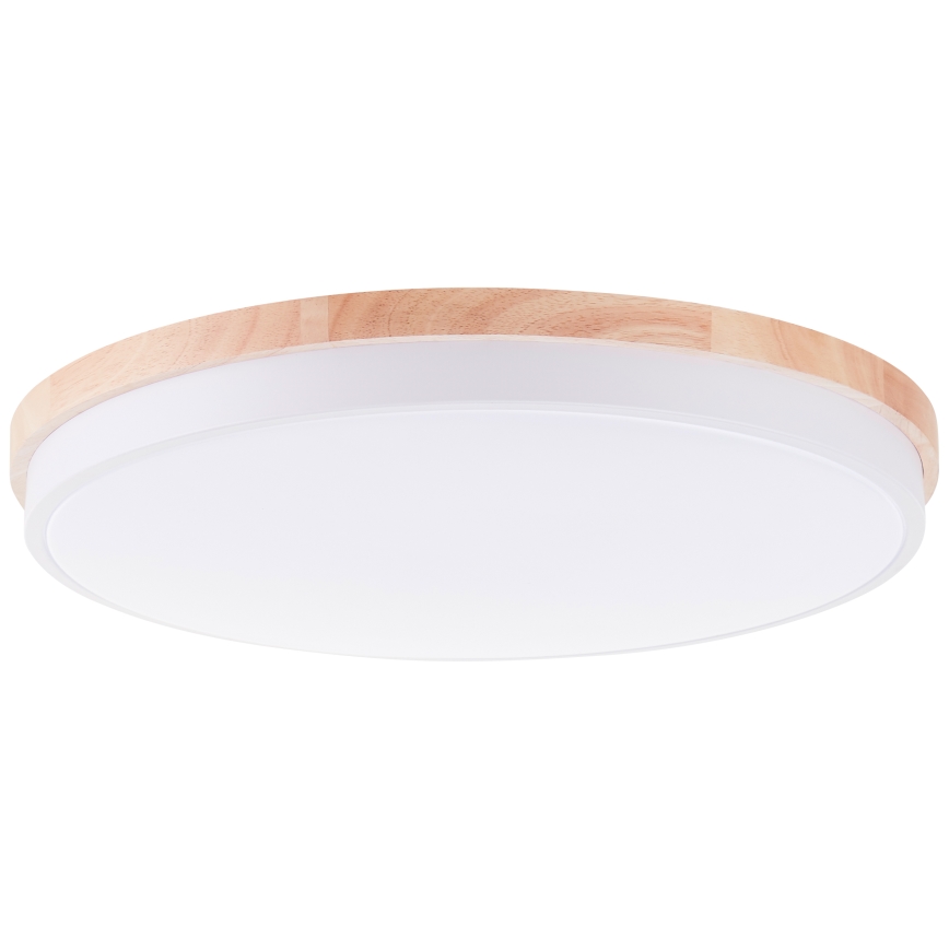 Brilliant - LED Димируем плафон BAARLO LED/36W/230V 3000-6500K Ø 50 см бял/каучуков фикус + дистанционно управление - FSC сертифицирано