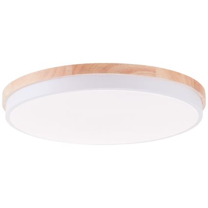 Brilliant - LED Димируем плафон BAARLO LED/36W/230V 3000-6500K Ø 50 см бял/каучуков фикус + дистанционно управление - FSC сертифицирано