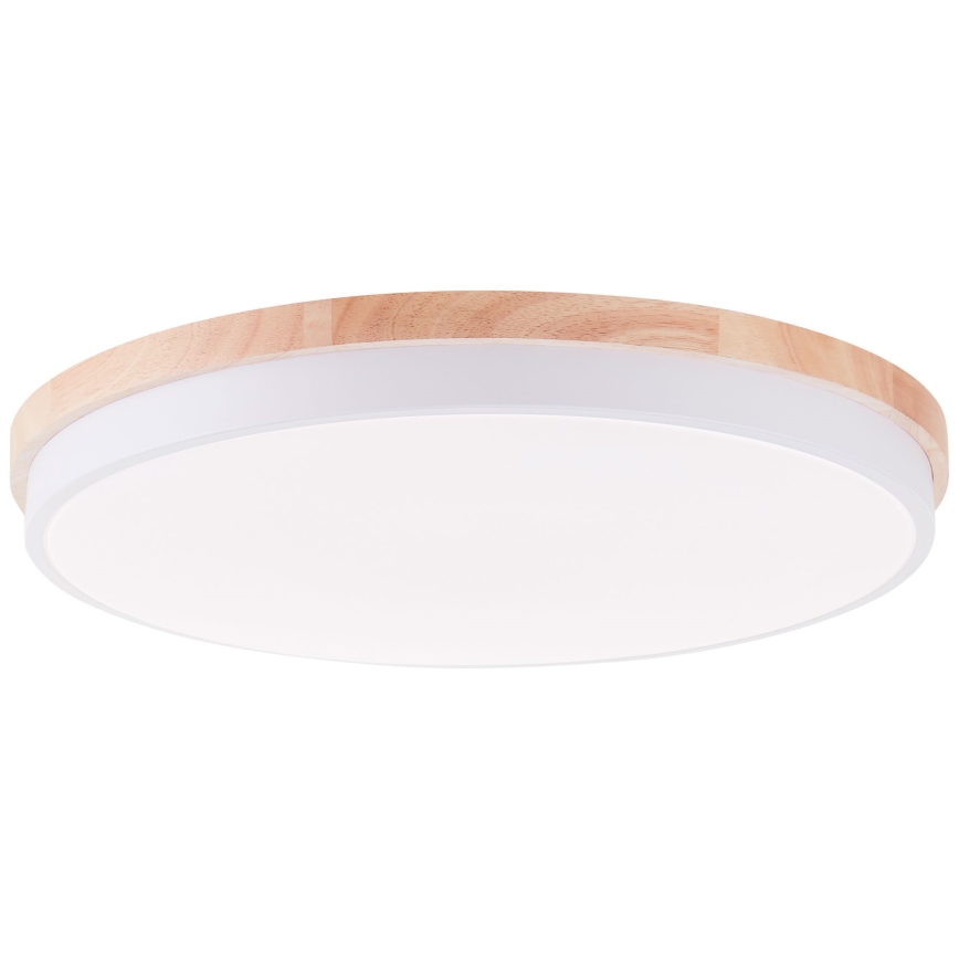 Brilliant - LED Димируем плафон BAARLO LED/36W/230V 3000-6500K Ø 50 см бял/каучуков фикус + дистанционно управление - FSC сертифицирано