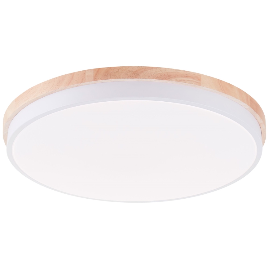Brilliant - LED Димируем плафон BAARLO LED/36W/230V 3000-6500K Ø 50 см бял/каучуков фикус + дистанционно управление - FSC сертифицирано