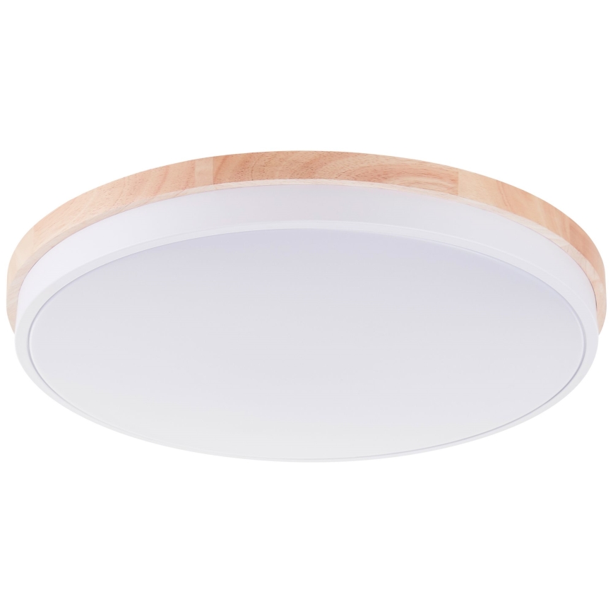 Brilliant - LED Димируем плафон BAARLO LED/36W/230V 3000-6500K Ø 50 см бял/каучуков фикус + дистанционно управление - FSC сертифицирано