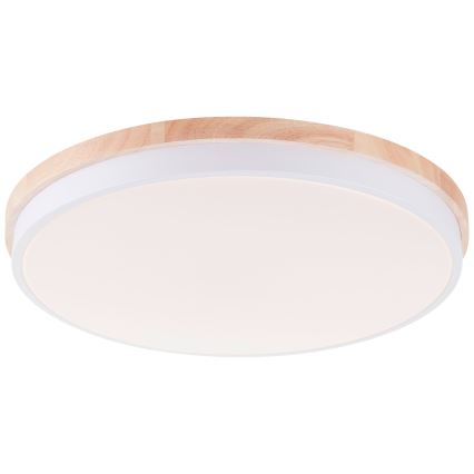 Brilliant - LED Димируем плафон BAARLO LED/36W/230V 3000-6500K Ø 50 см бял/каучуков фикус + дистанционно управление - FSC сертифицирано