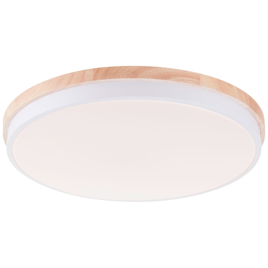 Brilliant - LED Димируем плафон BAARLO LED/36W/230V 3000-6500K Ø 50 см бял/каучуков фикус + дистанционно управление - FSC сертифицирано