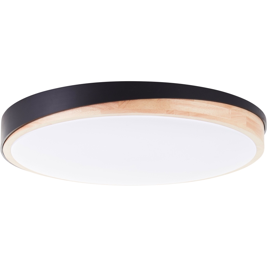 Brilliant - LED Димируем плафон BAARLO LED/36W/230V 3000-6500K Ø 50 см черен/каучуков фикус + дистанционно управление - FSC сертифицирано