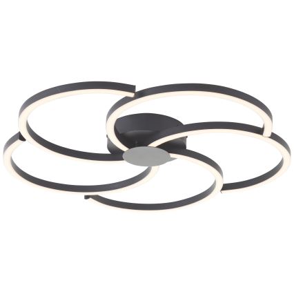 Brilliant - LED Димируем плафон FICO LED/32W/230V Ø 57 см черен