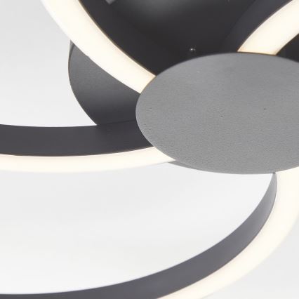 Brilliant - LED Димируем плафон FICO LED/32W/230V Ø 57 см черен