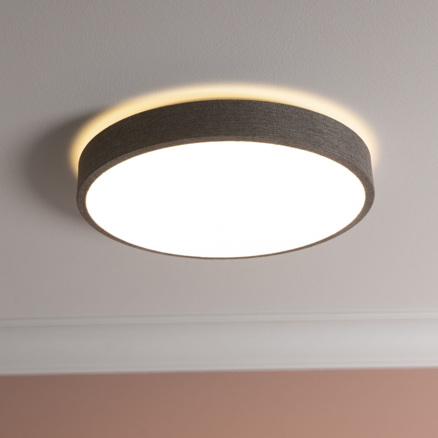Brilliant - LED Димируем плафон FILIZ LED/24W/230V Ø 38,5 см сив