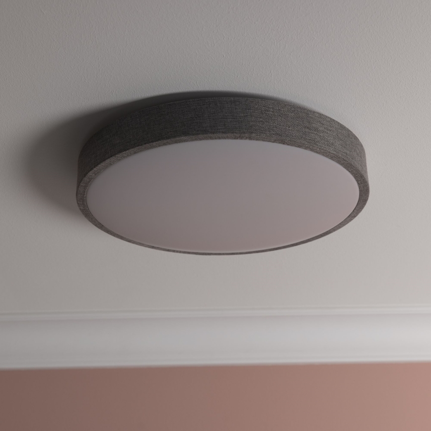 Brilliant - LED Димируем плафон FILIZ LED/24W/230V Ø 38,5 см сив