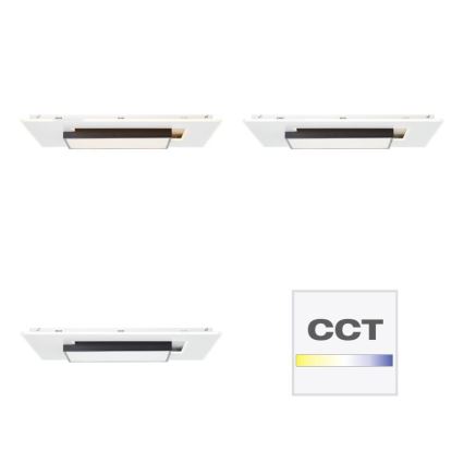 Brilliant - LED Димируем плафон HUTSON LED/60W/230V 3000-7100K 50x80 см бял + дистанционно управление