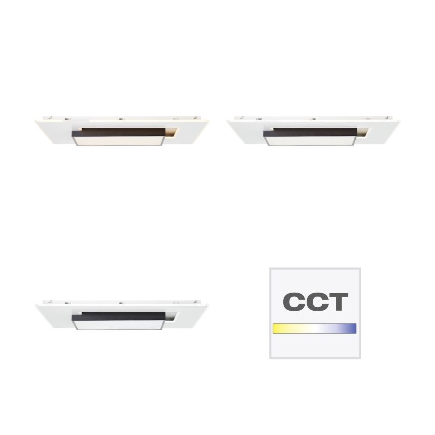Brilliant - LED Димируем плафон HUTSON LED/60W/230V 3000-7100K 50x80 см бял + дистанционно управление