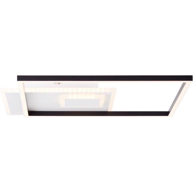 Brilliant - LED Димируем плафон IORGO LED/40W/230V 3000K 43,5x43,5 cm бял/черен