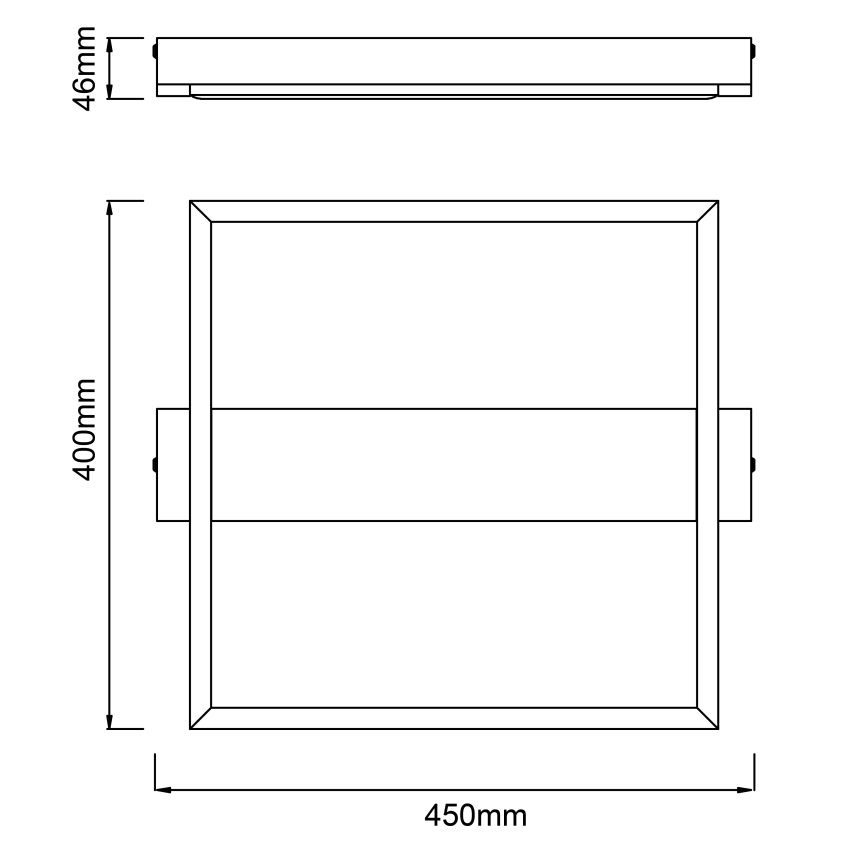Brilliant - LED Димируем плафон LONEOS LED/24W/230V 3000K 45x40 см - FSC сертифицирано