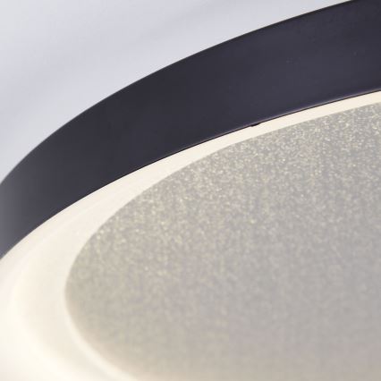Brilliant - LED Димируем плафон QUITO LED/30W/230V 3000K Ø 42 см черен