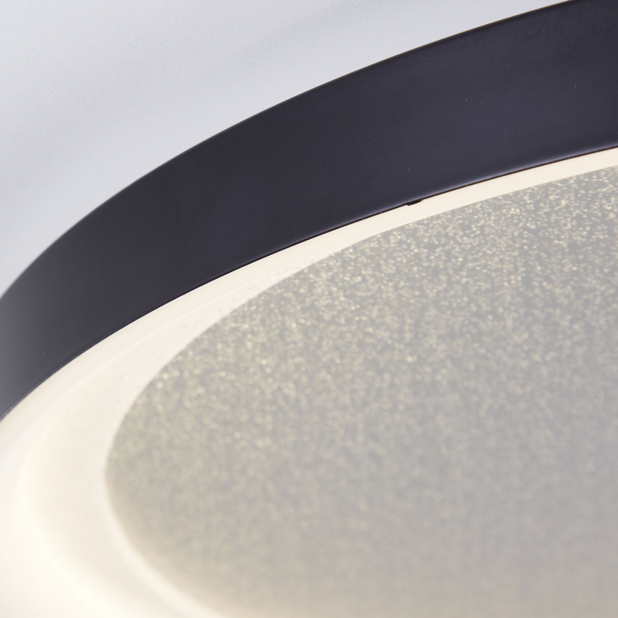Brilliant - LED Димируем плафон QUITO LED/30W/230V 3000K Ø 42 см черен