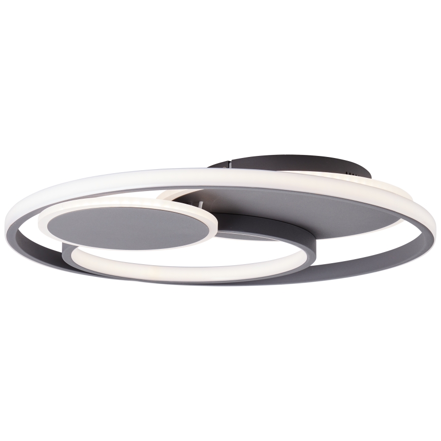 Brilliant - LED Димируем плафон RUNDA LED/50W/230V 3000-6500K черен + дистанционно управление