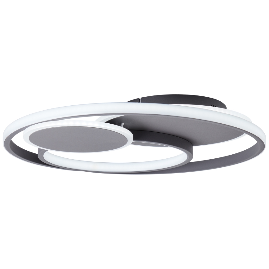 Brilliant - LED Димируем плафон RUNDA LED/50W/230V 3000-6500K черен + дистанционно управление