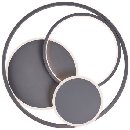 Brilliant - LED Димируем плафон RUNDA LED/50W/230V 3000-6500K черен + дистанционно управление