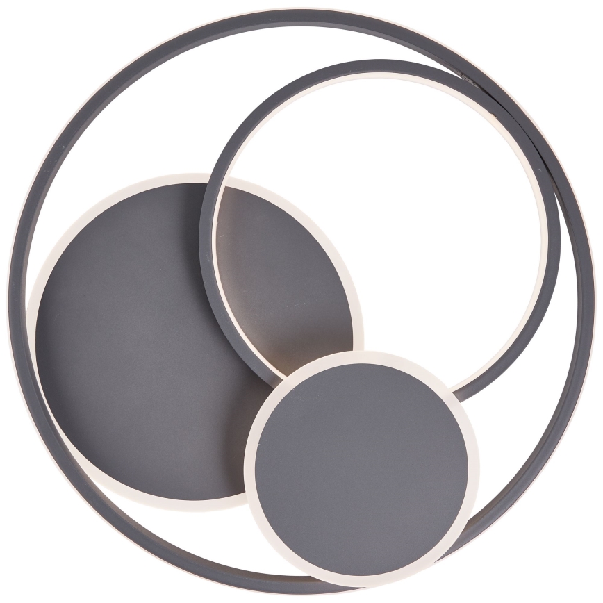 Brilliant - LED Димируем плафон RUNDA LED/50W/230V 3000-6500K черен + дистанционно управление