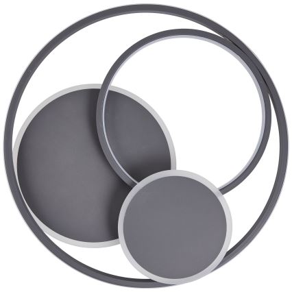 Brilliant - LED Димируем плафон RUNDA LED/50W/230V 3000-6500K черен + дистанционно управление