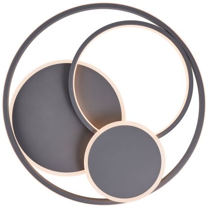 Brilliant - LED Димируем плафон RUNDA LED/50W/230V 3000-6500K черен + дистанционно управление