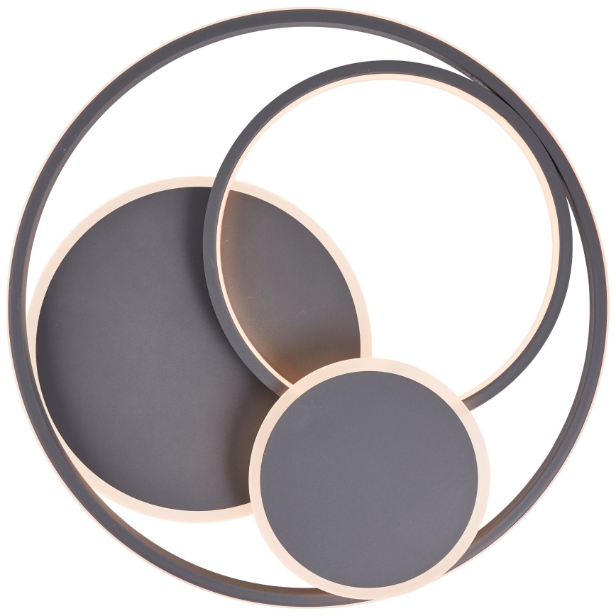 Brilliant - LED Димируем плафон RUNDA LED/50W/230V 3000-6500K черен + дистанционно управление