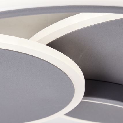 Brilliant - LED Димируем плафон RUNDA LED/50W/230V 3000-6500K черен + дистанционно управление