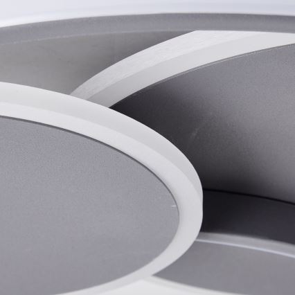 Brilliant - LED Димируем плафон RUNDA LED/50W/230V 3000-6500K черен + дистанционно управление