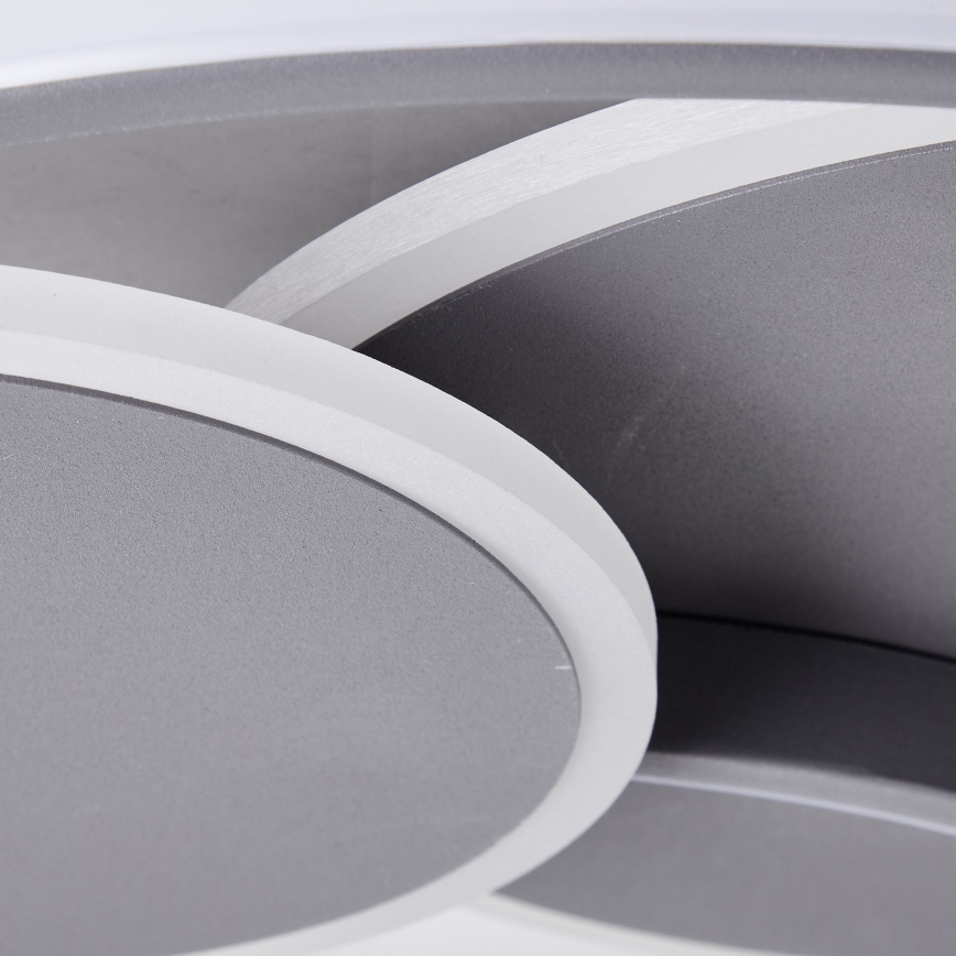 Brilliant - LED Димируем плафон RUNDA LED/50W/230V 3000-6500K черен + дистанционно управление