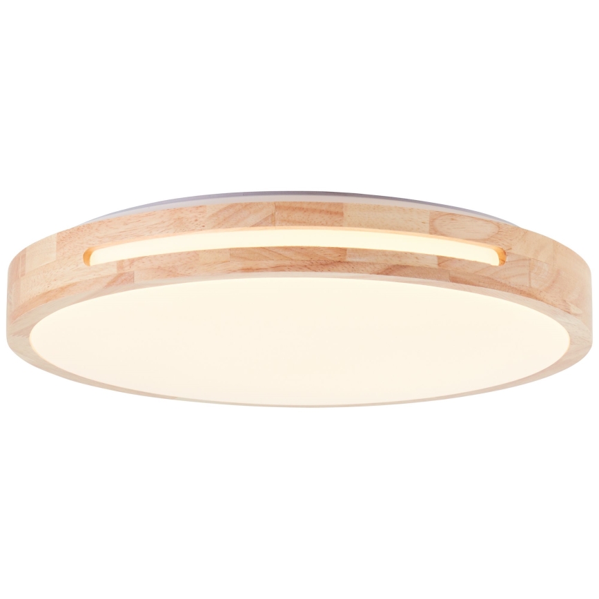 Brilliant - LED Димируем плафон WOODBURY LED/24W/230V Ø 39 см каучуков фикус - FSC сертифицирано