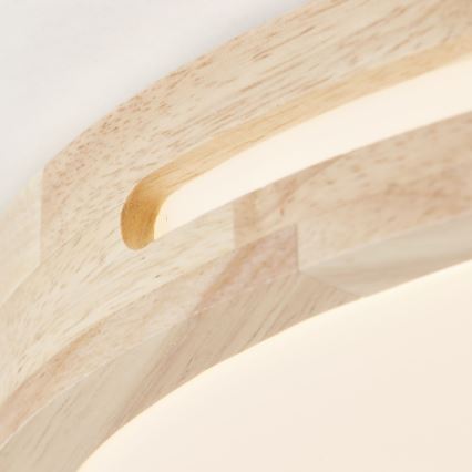 Brilliant - LED Димируем плафон WOODBURY LED/24W/230V Ø 39 см каучуков фикус - FSC сертифицирано