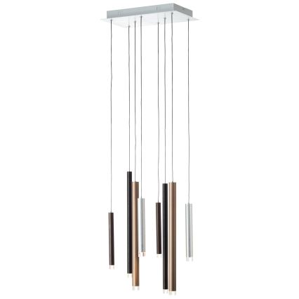 Brilliant - димируем LED полилей на кабел CEMBALO LED/32W/230V матов хром/черен/кафяв