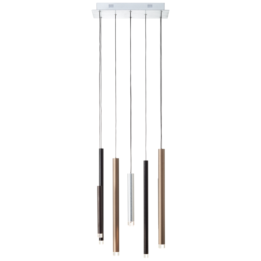 Brilliant - димируем LED полилей на кабел CEMBALO LED/32W/230V матов хром/черен/кафяв