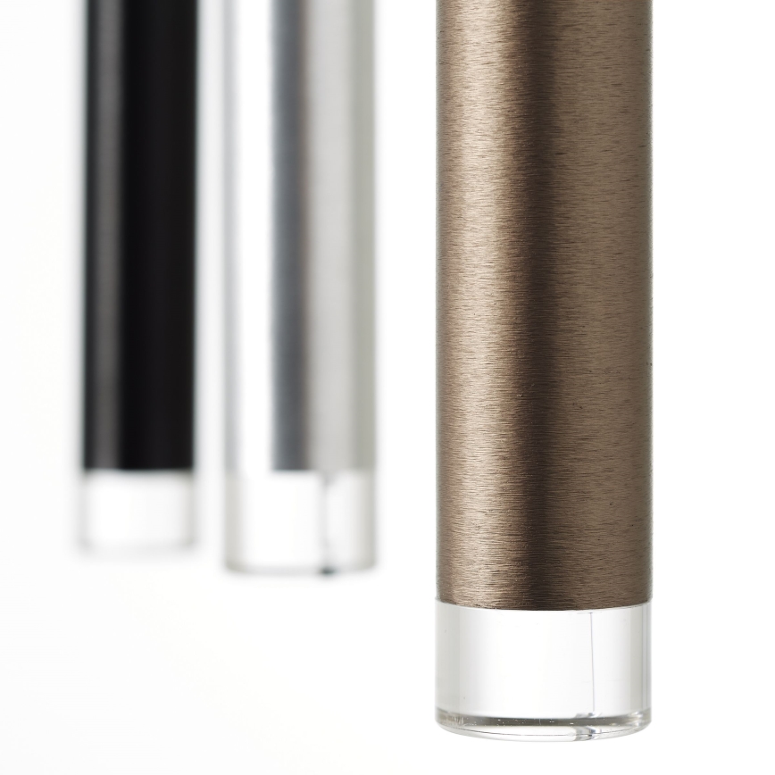 Brilliant - димируем LED полилей на кабел CEMBALO LED/32W/230V матов хром/черен/кафяв