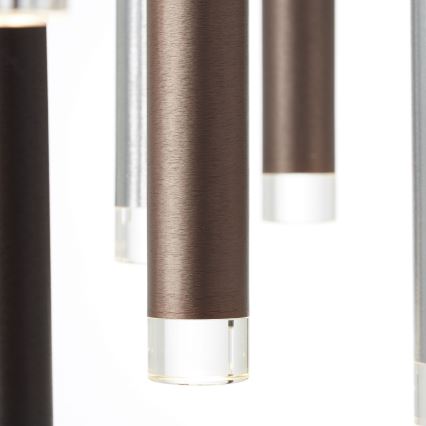 Brilliant - LED димируем полилей на кабел CEMBALO LED/70W/230V матов хром/черен/кафяв